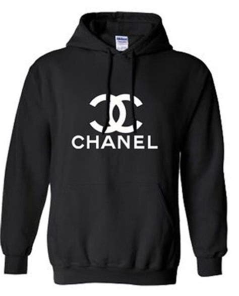 chanel style cardigan black|Chanel or die hoodie svart.